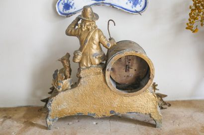 Pendule à poser avec Gavroche et son chien...