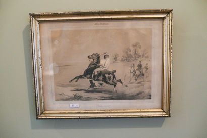 DE DREUX Alfred, paire de lithographies 