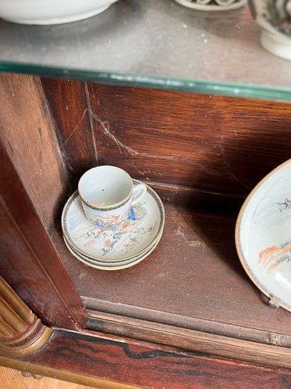CHINE, XVIIIème, bel ensemble de pièces diverses...