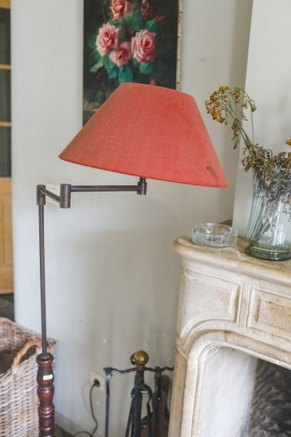 Liseuse, piétement en bois, ht 151 cm (avec...