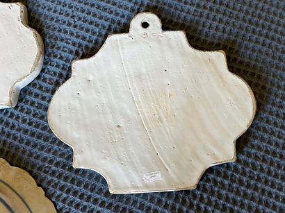 NETHERLANDS, DELFT, set of four antique wall...