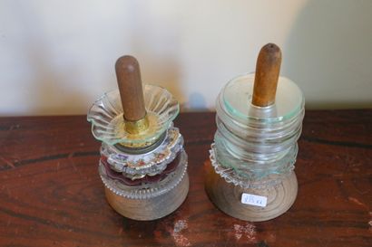 Lot de bobèches en tout genre (divers ét...