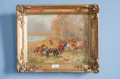 KARL REILLE Baron (1886-1974), paire de tableaux...