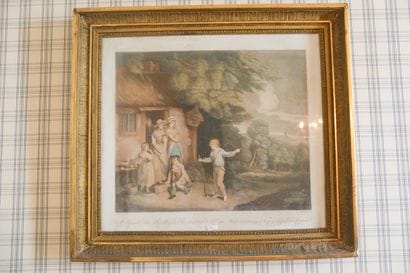 Paire de lithographies, XIXème, 