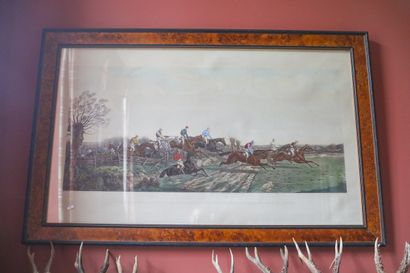 Estampe équestre 
