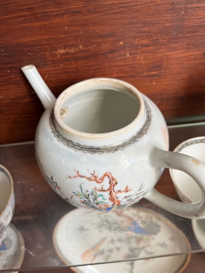 CHINE, XVIIIème, bel ensemble de pièces diverses...