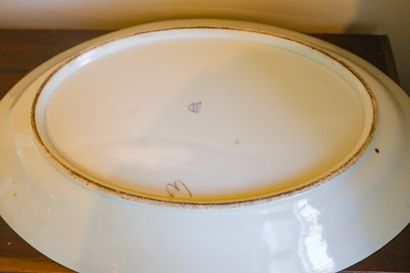 ALLEMAGNE, THURINGE, deux plats en porcelaine,...
