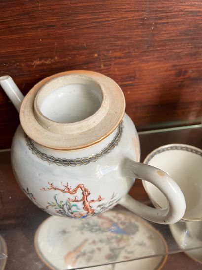 CHINE, XVIIIème, bel ensemble de pièces diverses...