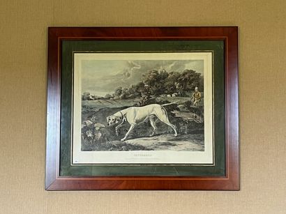 Paire d'estampes représentant le chasseur...