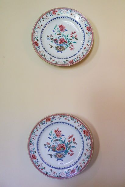 CHINE, COMPAGNIE DES INDES, XIXème, paire...