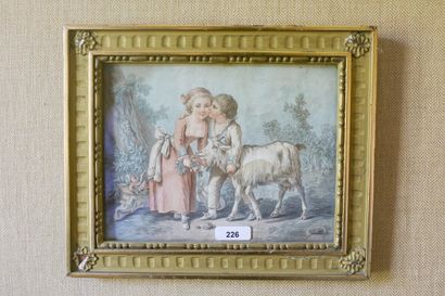 Estampe rehaussée 