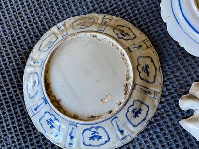 NETHERLANDS, DELFT, set of four antique wall...