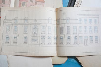 Deux fardes comprenant de nombreux plans...