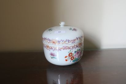 CHINE, COMPAGNE DES INDES, XIXème, pot couvert...