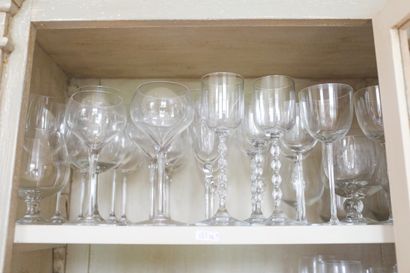 Lot de verres déparaillés en tout genre (divers...