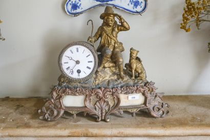 Pendule à poser avec Gavroche et son chien...