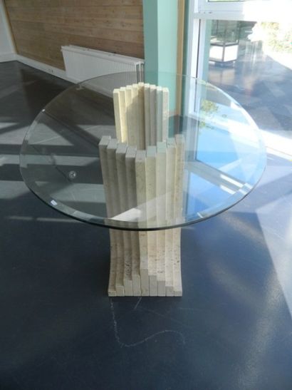 Grande table ovale Design, circa 1980, piètement...
