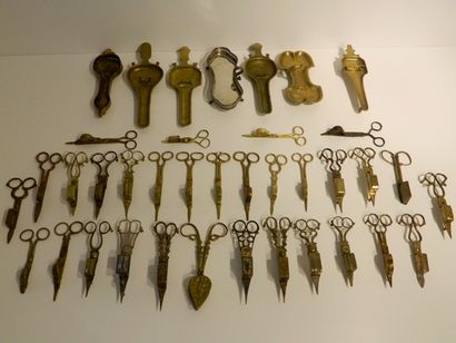 Collection de trente et une mouchettes dont...