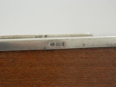 Boîte à cigarettes, XXe, argent guilloché...