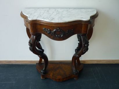 Console d'époque Louis-Philippe, mi-XIXe,...