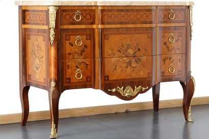 Commode à ressaut de style Transition ouvrant...