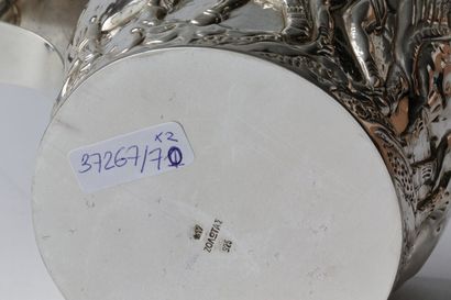 Une théière, XIXe, argent, poinçons anglais,...