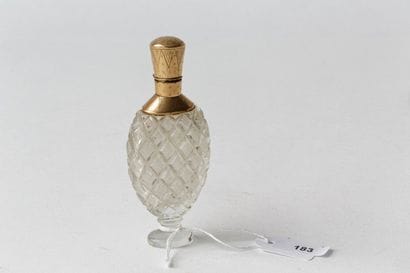 Flacon à sels, début XIX, cristal de Vonêche...