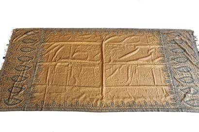 Nappe à motifs Cachemire, travail ancien,...