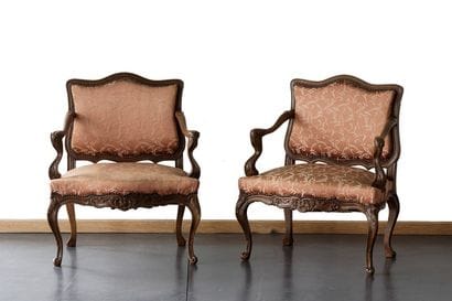 Paire de marquises de style Louis XV, XXe,...