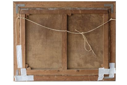 Ecole Belge
Deux huiles sur toile et une...