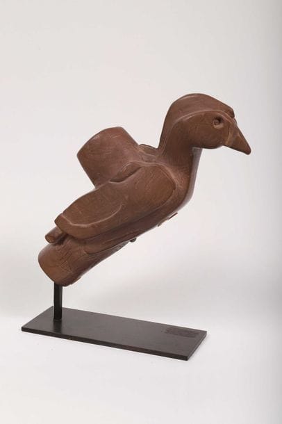 Importante pipe votive

En forme d’oiseau.

Schiste...
