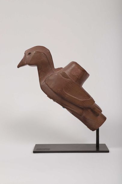 Importante pipe votive

En forme d’oiseau.

Schiste...