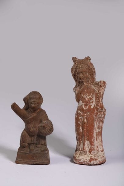 Figure d’Isis Aphrodite

Terre cuite orangée,...