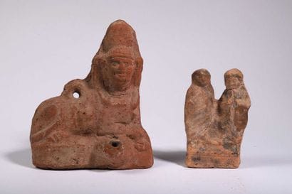 Figure de sphinge

Terre cuite ocre rouge.

Egypte,...