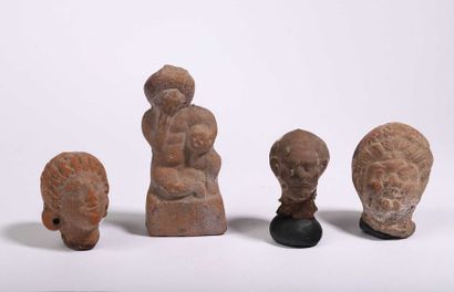 Lot de 3 objets

a/ Eros ou Harpocrate enfant...