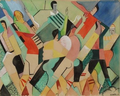 Attribué à André LHOTE (1885-1962)

Les joueurs...