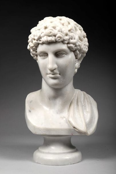 Buste de GIOVANNI ANTINOÜS

Marbre blanc...