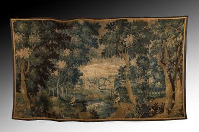 Tapisserie en laine et soie

Verdure 

Felletin,...