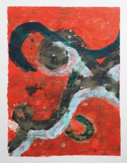 WAKAKO
Arabesque Acrylique sur papier japonais...