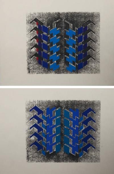 DEVERNE
Deux dynamismes Sérigraphies 47 x...