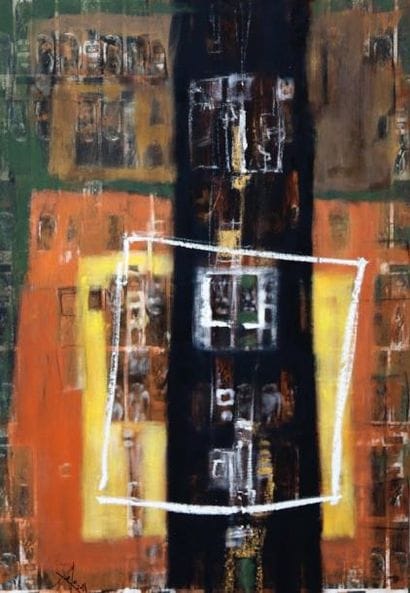 Michel ROVELAS
Les insomniaques Huile sur...