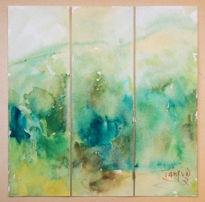 T'ANG HAYWEN (1927-1991)
Composition - Triptyque,...