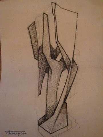 Roger DESSERPRIT
Projet de sculpture, double...