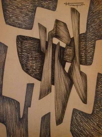 Roger DESSERPRIT
Composition abstraite, cachet...