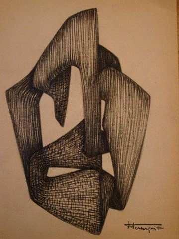 Roger DESSERPRIT
Projet de sculpture, crayon...