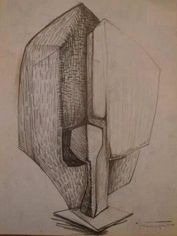 Roger DESSERPRIT
Projet de sculpture, crayon...