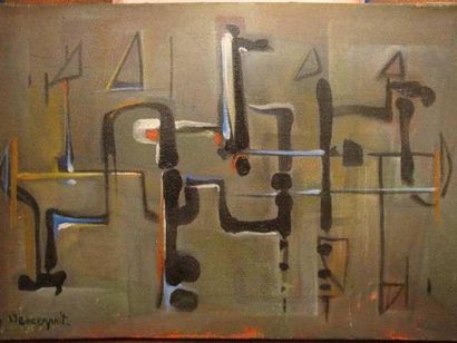 Roger DESSERPRIT
Composition abstraite, huile...
