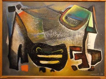 Roger DESSERPRIT
Compostion abstraite, huile...