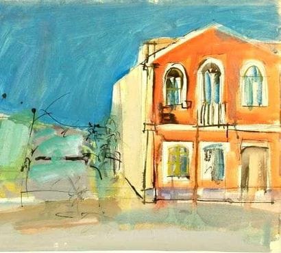 Robert HANES
Portugal Aquarelle Signé en...