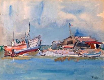 Robert HANES
Aquarelle Signé en bas à droite...